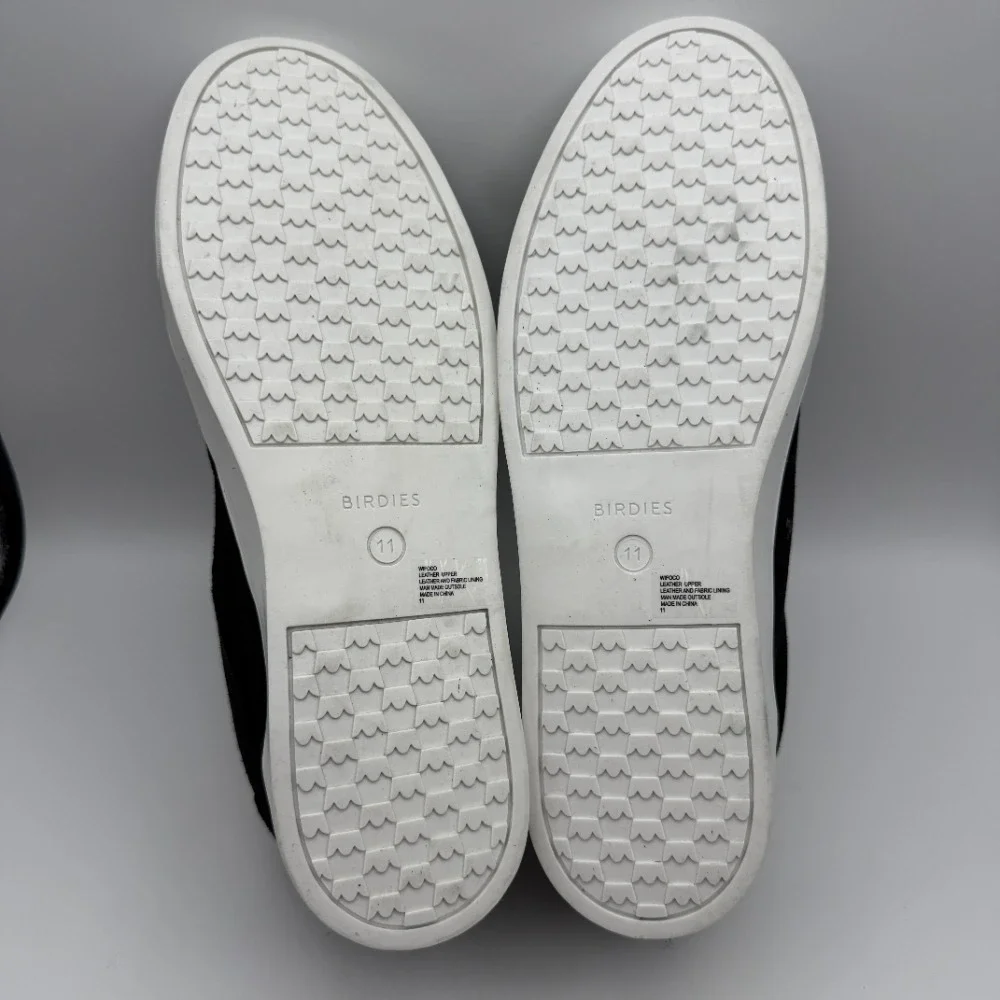Birdies The Cardinals Suede Sneakers‎ Shearling Lined Shoes Black Women's 11